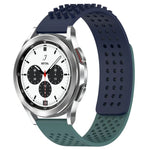 Pulseira de Relógio em Silicone Respirável com Furos e Pontos 3D 20mm, Para Samsung Galaxy Watch 4 Classic 42mm, Para Samsung Galaxy Watch Active 2 44mm, Para Samsung Galaxy Watch Active 2 40mm