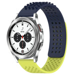 Pulseira de Relógio em Silicone Respirável com Furos e Pontos 3D 20mm, Para Samsung Galaxy Watch 4 Classic 42mm, Para Samsung Galaxy Watch Active 2 44mm, Para Samsung Galaxy Watch Active 2 40mm