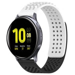 Pulseira de Relógio em Silicone Respirável com Furos e Pontos 3D 20mm, Para Samsung Galaxy Watch 4 Classic 42mm, Para Samsung Galaxy Watch Active 2 44mm, Para Samsung Galaxy Watch Active 2 40mm