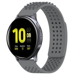 Pulseira de Relógio em Silicone Respirável com Furos e Pontos 3D 20mm, Para Samsung Galaxy Watch 4 Classic 42mm, Para Samsung Galaxy Watch Active 2 44mm, Para Samsung Galaxy Watch Active 2 40mm