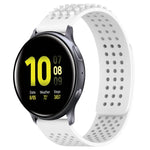 Pulseira de Relógio em Silicone Respirável com Furos e Pontos 3D 20mm, Para Samsung Galaxy Watch 4 Classic 42mm, Para Samsung Galaxy Watch Active 2 44mm, Para Samsung Galaxy Watch Active 2 40mm