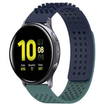 Pulseira de Relógio em Silicone Respirável com Furos e Pontos 3D 20mm, Para Samsung Galaxy Watch 4 Classic 42mm, Para Samsung Galaxy Watch Active 2 44mm, Para Samsung Galaxy Watch Active 2 40mm