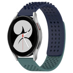Correia de relógio em silicone respirável com pontos 3D e furos de 20mm, para Samsung Galaxy Watch 4 44mm, para Samsung Galaxy Watch 4 40mm, para Samsung Galaxy Watch 4 Classic 46mm