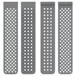 Correia de relógio em silicone respirável com pontos 3D e furos de 20mm, para Samsung Galaxy Watch 4 44mm, para Samsung Galaxy Watch 4 40mm, para Samsung Galaxy Watch 4 Classic 46mm