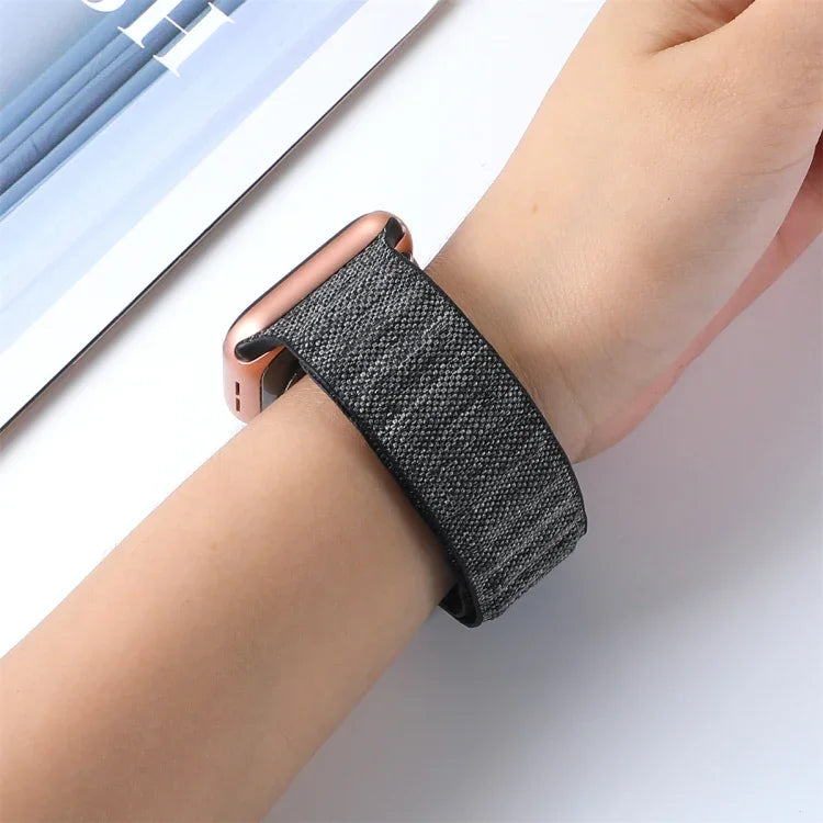 Pulseira de Relógio Magnética em Denim, Para Apple Watch 6 40mm, Para Apple Watch 6 44mm, Para Apple Watch 5 44mm, Para Apple Watch 5 40mm, Para Apple Watch 4 44mm, Para Apple Watch 4 40mm, Para Apple Watch 3 38mm, Para Apple Watch 3 42mm
