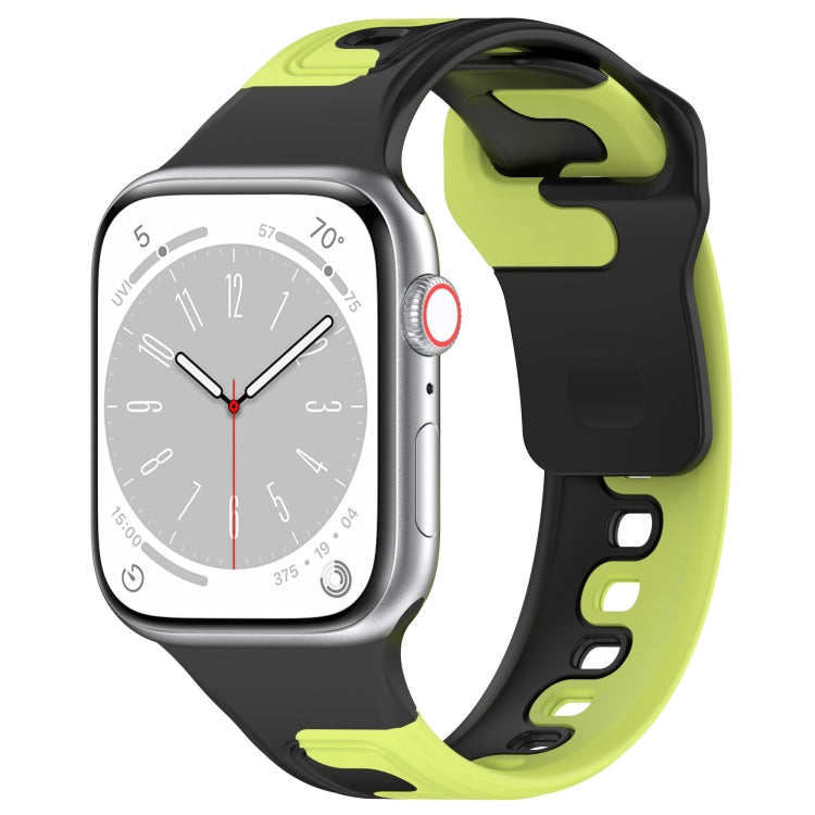 Double Color Silicone Watch Band, For Apple Watch 5 44mm, For Apple Watch 5 40mm, For Apple Watch 4 44mm, For Apple Watch 4 40mm