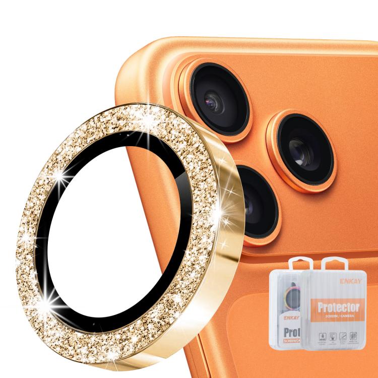 Película de Vidro Temperado de Liga de Alumínio com Lente Traseira Brilhante ENKAY Hat-Prince, Para iPhone 17 Pro / 17 Pro Max, Para iPhone 17, Para iPhone Air, Para iPhone 15 Pro / 15 Pro Max, Para iPhone 15 / 15 Plus