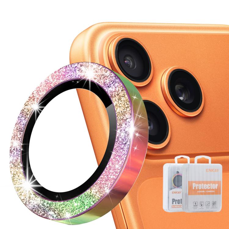 Película de Vidro Temperado de Liga de Alumínio com Lente Traseira Brilhante ENKAY Hat-Prince, Para iPhone 17 Pro / 17 Pro Max, Para iPhone 17, Para iPhone Air, Para iPhone 15 Pro / 15 Pro Max, Para iPhone 15 / 15 Plus