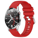 Liquid Glossy Silver Buckle Silicone Watch Band, For Huawei Watch GT3 42mm 20mm, For Huawei Watch 3 22mm, For Huawei Watch GT2 Pro 22mm, For Huawei Watch GT2 46mm 22mm
