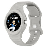 Pulseira Integrada de Silicone com Textura de Couro, Para Google Pixel Watch 2