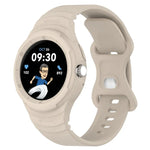 Pulseira Integrada de Silicone com Textura de Couro, Para Google Pixel Watch 2