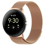Pulseira de Malha Magnética de Aço Milanesa, Para Google Pixel Watch 2