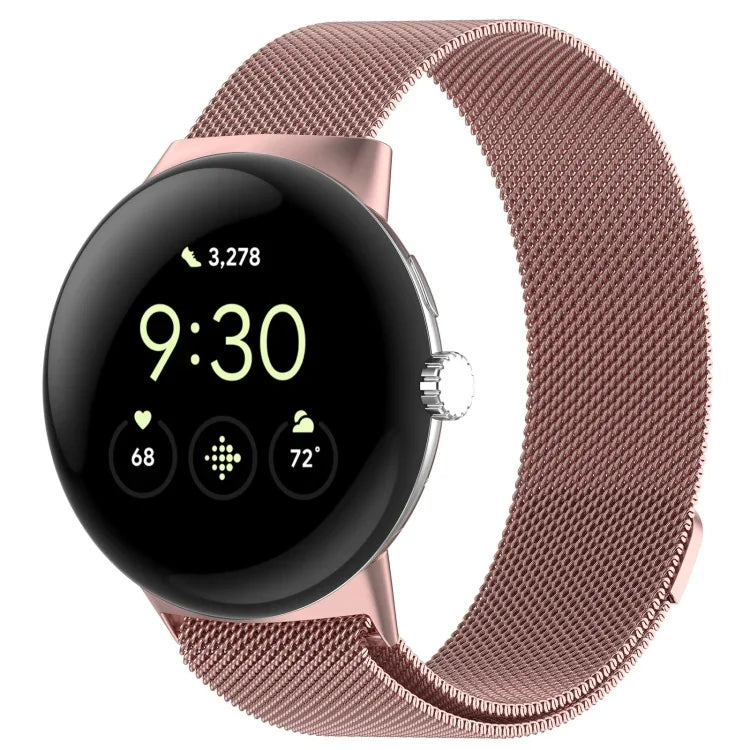 Pulseira de Malha Magnética de Aço Milanesa, Para Google Pixel Watch 2