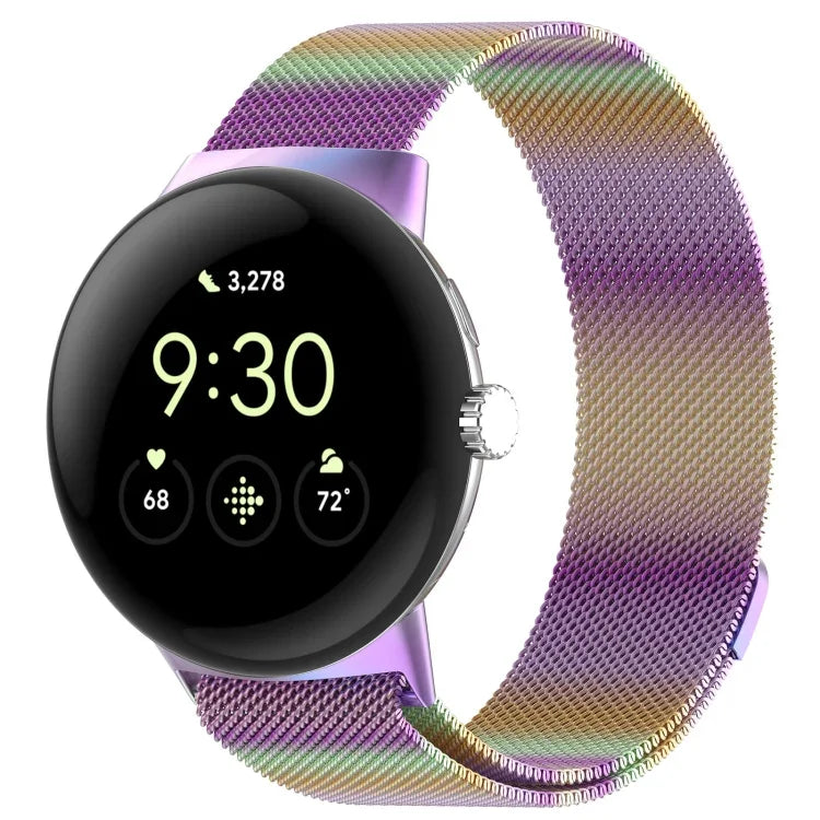 Pulseira de Malha Magnética de Aço Milanesa, Para Google Pixel Watch 2