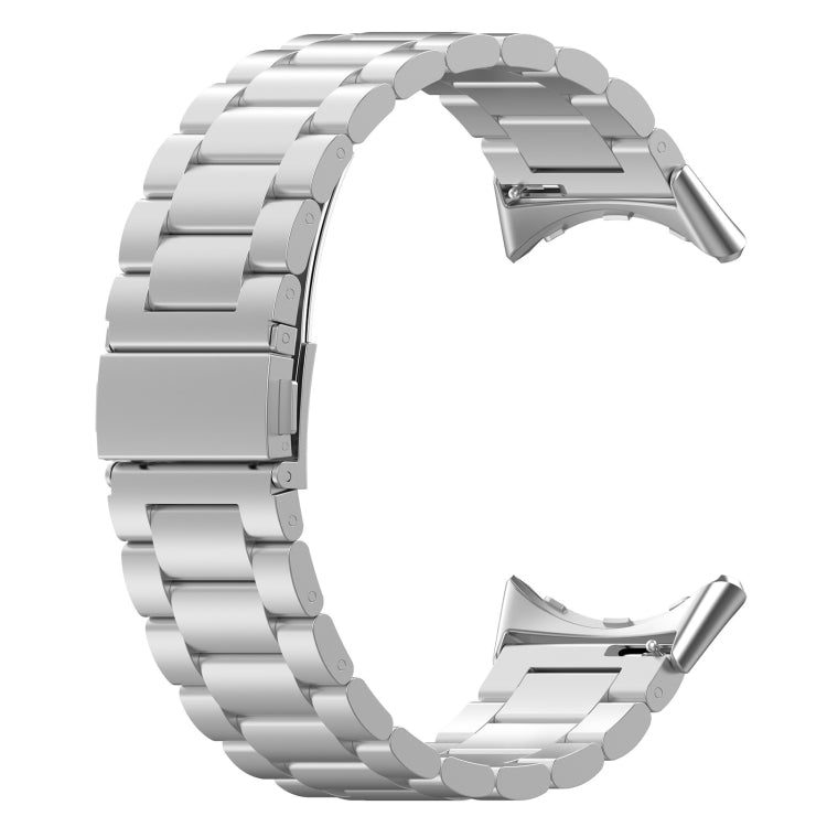 Correia de relógio metálica em aço inoxidável com três contas, para Google Pixel Watch 4 / 3 / 2 / 1 41mm