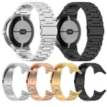 Correia de relógio metálica em aço inoxidável com três contas, para Google Pixel Watch 4 / 3 / 2 / 1 41mm