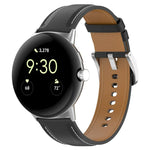 Pulseira com Costura em Couro Gravado da Camada Superior, Para Google Pixel Watch 4 / 3 / 2 / 1 41mm
