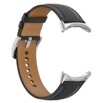 Pulseira com Costura em Couro Gravado da Camada Superior, Para Google Pixel Watch 4 / 3 / 2 / 1 41mm
