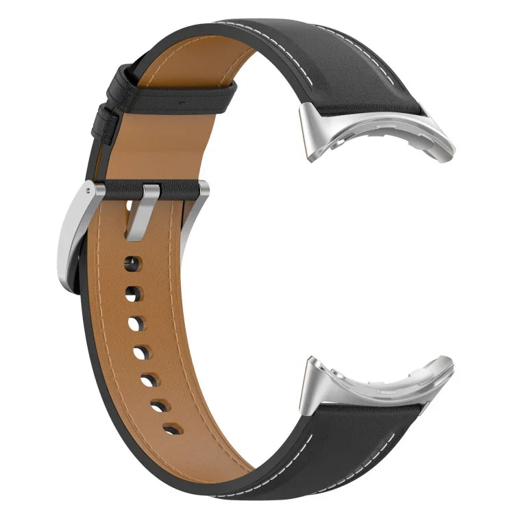 Pulseira com Costura em Couro Gravado da Camada Superior, Para Google Pixel Watch 4 / 3 / 2 / 1 41mm