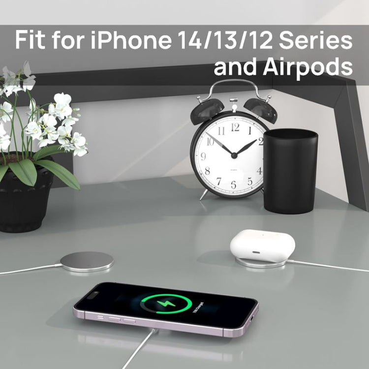 DS-WXC103 Carregador Sem Fios Magnético MagSafe 15W Máximo para iPhone 15/14/13 / AirPods Pro, Sem Adaptador, WXC103
