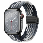 Pulseira de Relógio Magnética em Nylon Trançado com Fecho Dobrável, Para Apple Watch Series 3 38mm, Para Apple Watch Series 3 42mm