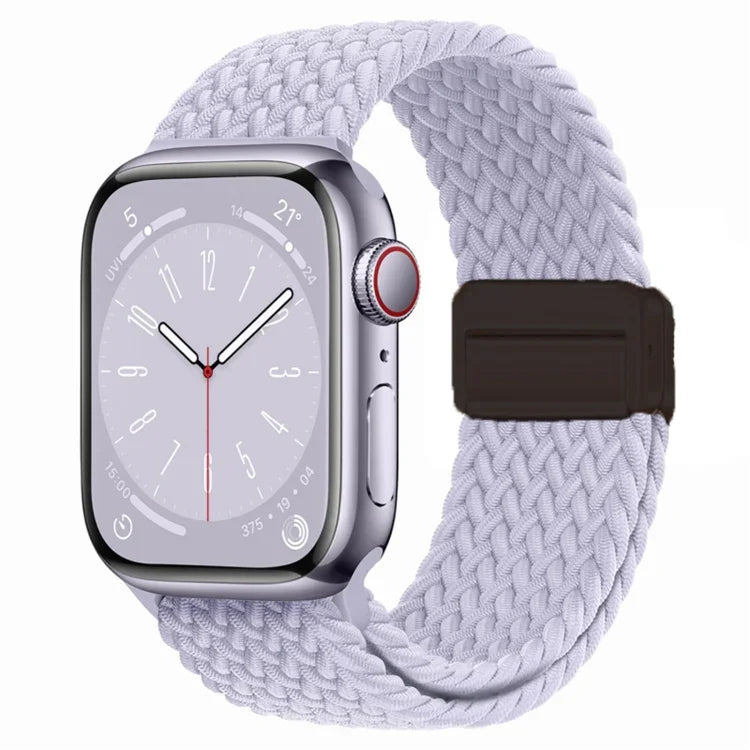 Pulseira de Relógio Magnética em Nylon Trançado com Fecho Dobrável, Para Apple Watch Series 3 38mm, Para Apple Watch Series 3 42mm