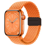 Pulseira de Relógio Magnética em Nylon Trançado com Fecho Dobrável, Para Apple Watch Series 3 38mm, Para Apple Watch Series 3 42mm