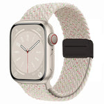 Pulseira de Relógio Magnética em Nylon Trançado com Fecho Dobrável, Para Apple Watch Series 3 38mm, Para Apple Watch Series 3 42mm