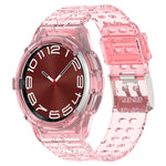 Correia de Relógio Integrada em TPU Glacier, Para Samsung Galaxy Watch6 Classic 47mm R960, Para Samsung Galaxy Watch6 Classic 43mm R950