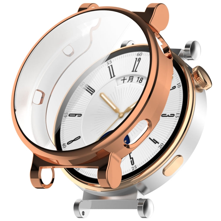 Full Coverage TPU Electroplated Watch Protective Case, For Huawei Watch GT4 46mm, For Huawei Watch GT4 41mm