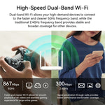 LB-LINK WR1300H Roteador Sem Fios Repetidor WiFi Dual Band 5G Alta Velocidade 1200M Com Porta Gigabit Completa