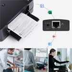 Servidor de Impressão de Rede WAVLINK NU72P11 100Mbps USB 2.0, Adaptador de Energia para Impressora de Rede, Plugue US, Plugue UK, Plugue EU, Plugue AU