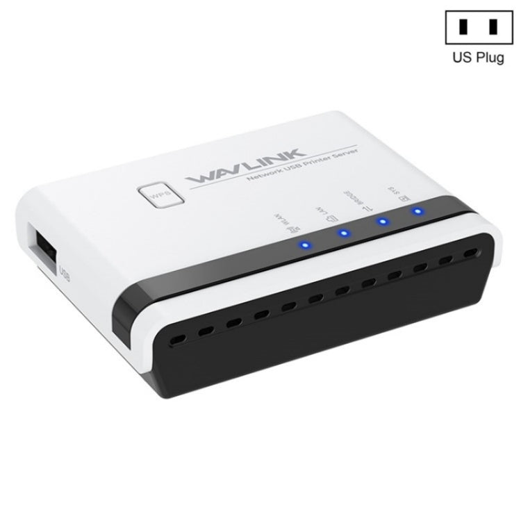 Servidor de Impressora Sem Fios USB2.0 WAVLINK NU516U1 com LAN / Ponte WiFi 10 / 100Mbps, Plugue US, Plugue UK, Plugue EU, Plugue AU