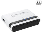 Servidor de Impressora Sem Fios USB2.0 WAVLINK NU516U1 com LAN / Ponte WiFi 10 / 100Mbps, Plugue US, Plugue UK, Plugue EU, Plugue AU