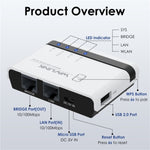 Servidor de Impressora Sem Fios USB2.0 WAVLINK NU516U1 com LAN / Ponte WiFi 10 / 100Mbps, Plugue US, Plugue UK, Plugue EU, Plugue AU