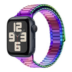 Correia de Relógio de Metal Magnética de Aço Inoxidável Bamboo, Para Apple Watch SE 2023 44mm, Para Apple Watch SE 2023 40mm, Para Apple Watch Ultra 2 49mm, Para Apple Watch Series 9 45mm, Para Apple Watch Series 9 41mm, Para Apple Watch Ultra 49mm