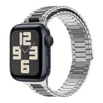 Correia de Relógio de Metal Magnética de Aço Inoxidável Bamboo, Para Apple Watch SE 2023 44mm, Para Apple Watch SE 2023 40mm, Para Apple Watch Ultra 2 49mm, Para Apple Watch Series 9 45mm, Para Apple Watch Series 9 41mm, Para Apple Watch Ultra 49mm