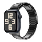 Correia de Relógio de Metal Magnética de Aço Inoxidável Bamboo, Para Apple Watch SE 2023 44mm, Para Apple Watch SE 2023 40mm, Para Apple Watch Ultra 2 49mm, Para Apple Watch Series 9 45mm, Para Apple Watch Series 9 41mm, Para Apple Watch Ultra 49mm