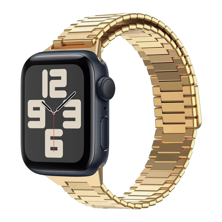 Correia de Relógio de Metal Magnética de Aço Inoxidável Bamboo, Para Apple Watch SE 2023 44mm, Para Apple Watch SE 2023 40mm, Para Apple Watch Ultra 2 49mm, Para Apple Watch Series 9 45mm, Para Apple Watch Series 9 41mm, Para Apple Watch Ultra 49mm