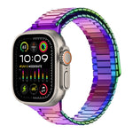 Correia de Relógio de Metal Magnética de Aço Inoxidável Bamboo, Para Apple Watch SE 2023 44mm, Para Apple Watch SE 2023 40mm, Para Apple Watch Ultra 2 49mm, Para Apple Watch Series 9 45mm, Para Apple Watch Series 9 41mm, Para Apple Watch Ultra 49mm