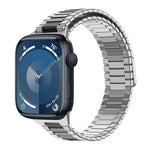 Correia de Relógio de Metal Magnética de Aço Inoxidável Bamboo, Para Apple Watch SE 2023 44mm, Para Apple Watch SE 2023 40mm, Para Apple Watch Ultra 2 49mm, Para Apple Watch Series 9 45mm, Para Apple Watch Series 9 41mm, Para Apple Watch Ultra 49mm