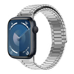 Correia de Relógio de Metal Magnética de Aço Inoxidável Bamboo, Para Apple Watch SE 2023 44mm, Para Apple Watch SE 2023 40mm, Para Apple Watch Ultra 2 49mm, Para Apple Watch Series 9 45mm, Para Apple Watch Series 9 41mm, Para Apple Watch Ultra 49mm
