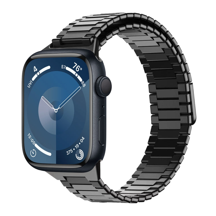 Correia de Relógio de Metal Magnética de Aço Inoxidável Bamboo, Para Apple Watch SE 2023 44mm, Para Apple Watch SE 2023 40mm, Para Apple Watch Ultra 2 49mm, Para Apple Watch Series 9 45mm, Para Apple Watch Series 9 41mm, Para Apple Watch Ultra 49mm