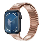 Correia de Relógio de Metal Magnética de Aço Inoxidável Bamboo, Para Apple Watch SE 2023 44mm, Para Apple Watch SE 2023 40mm, Para Apple Watch Ultra 2 49mm, Para Apple Watch Series 9 45mm, Para Apple Watch Series 9 41mm, Para Apple Watch Ultra 49mm