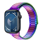 Correia de Relógio de Metal Magnética de Aço Inoxidável Bamboo, Para Apple Watch SE 2023 44mm, Para Apple Watch SE 2023 40mm, Para Apple Watch Ultra 2 49mm, Para Apple Watch Series 9 45mm, Para Apple Watch Series 9 41mm, Para Apple Watch Ultra 49mm