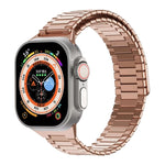Correia de Relógio de Metal Magnética de Aço Inoxidável Bamboo, Para Apple Watch SE 2023 44mm, Para Apple Watch SE 2023 40mm, Para Apple Watch Ultra 2 49mm, Para Apple Watch Series 9 45mm, Para Apple Watch Series 9 41mm, Para Apple Watch Ultra 49mm