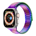 Correia de Relógio de Metal Magnética de Aço Inoxidável Bamboo, Para Apple Watch SE 2023 44mm, Para Apple Watch SE 2023 40mm, Para Apple Watch Ultra 2 49mm, Para Apple Watch Series 9 45mm, Para Apple Watch Series 9 41mm, Para Apple Watch Ultra 49mm