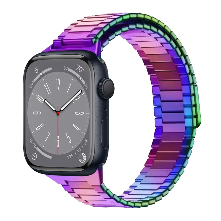 Correia de Relógio de Metal Magnética de Aço Inoxidável Bamboo, Para Apple Watch Series 8 41mm, Para Apple Watch Series 8 45mm, Para Apple Watch SE 2022 40mm, Para Apple Watch SE 2022 44mm, Para Apple Watch Series 7 41mm, Para Apple Watch Series 7 45mm