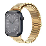 Correia de Relógio de Metal Magnética de Aço Inoxidável Bamboo, Para Apple Watch Series 8 41mm, Para Apple Watch Series 8 45mm, Para Apple Watch SE 2022 40mm, Para Apple Watch SE 2022 44mm, Para Apple Watch Series 7 41mm, Para Apple Watch Series 7 45mm