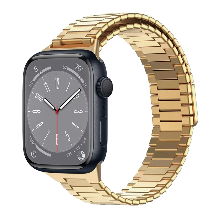 Correia de Relógio de Metal Magnética de Aço Inoxidável Bamboo, Para Apple Watch Series 8 41mm, Para Apple Watch Series 8 45mm, Para Apple Watch SE 2022 40mm, Para Apple Watch SE 2022 44mm, Para Apple Watch Series 7 41mm, Para Apple Watch Series 7 45mm